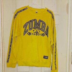 Zumba Fitness Men's Vibrant Yellow Crewneck Sweater